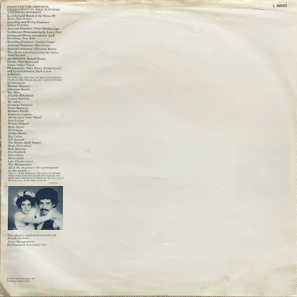 David Spinozza – Spinozza LP vinyl record, image 3 of 6