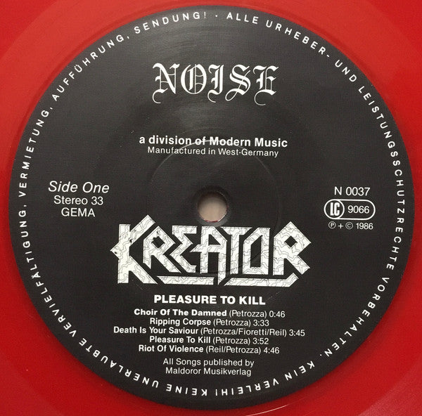 Kreator – Pleasure To Kill LP vinyl record, image 4 of 8