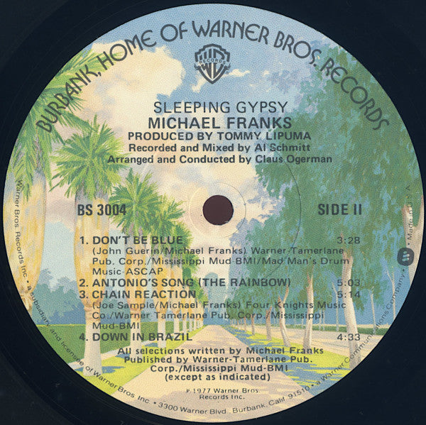 Michael Franks – Sleeping Gypsy LP vinyl record, image 4 of 6