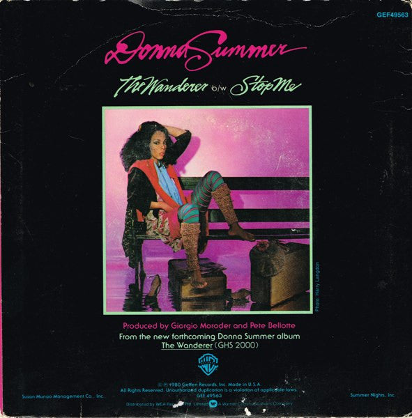 Donna Summer – The Wanderer 7" vinyl record, image 2 of 4