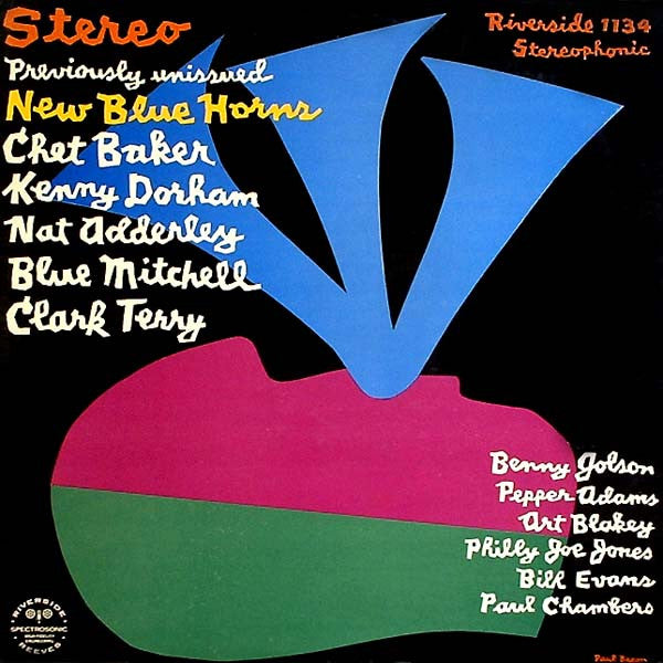 Various – New Blue Horns LP vinyl record, image 1 of 3