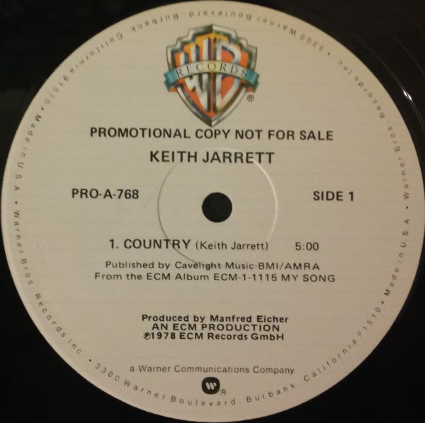 Keith Jarrett – My Song 12" vinyl record, image 2 of 3