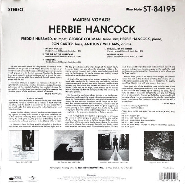 Herbie Hancock – Maiden Voyage LP vinyl record, image 2 of 8