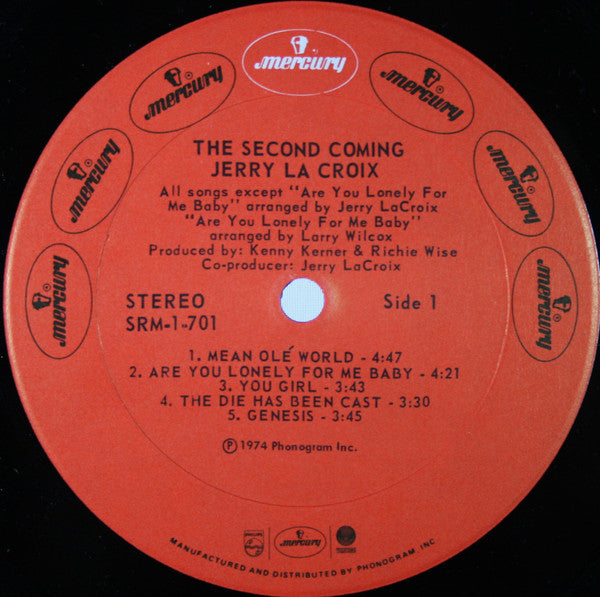 Jerry LaCroix – The Second Coming LP vinyl record, image 3 of 6