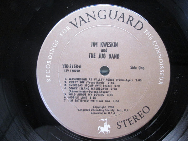 Jim Kweskin & The Jug Band – Jim Kweskin And The Jug Band LP vinyl record, image 3 of 4