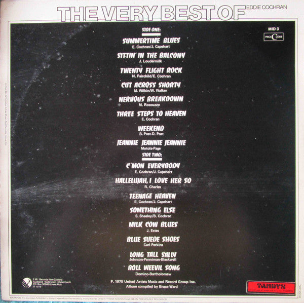 Eddie Cochran – The Very Best Of Eddie Cochran LP vinyl record, image 2 of 4