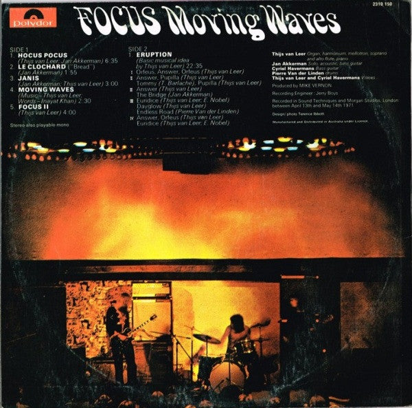 Focus – Moving Waves LP vinyl record, image 2 of 4
