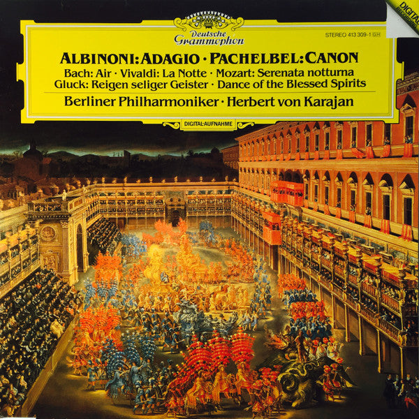 Tomaso Albinoni, Johann Pachelbel, Berliner Philharmoniker, Herbert Von Karajan – Albinoni: Adagio • Pachelbel: Canon LP vinyl record, image 1 of 6