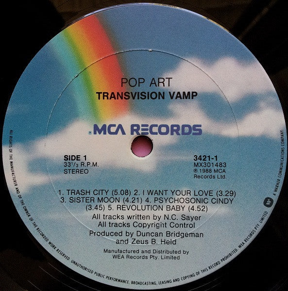 Transvision Vamp – Pop Art LP vinyl record, image 5 of 6
