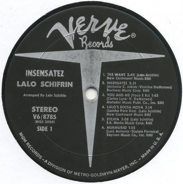 Lalo Schifrin – Insensatez LP vinyl record, image 2 of 3