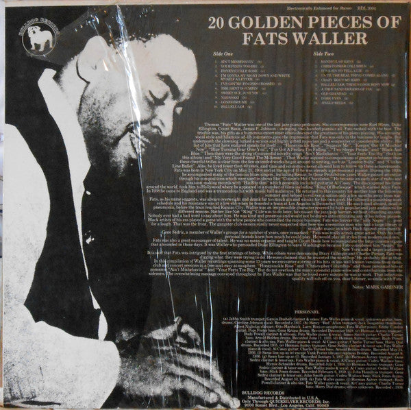 Fats Waller – 20 Golden Pieces Of LP vinyl record, image 2 of 4