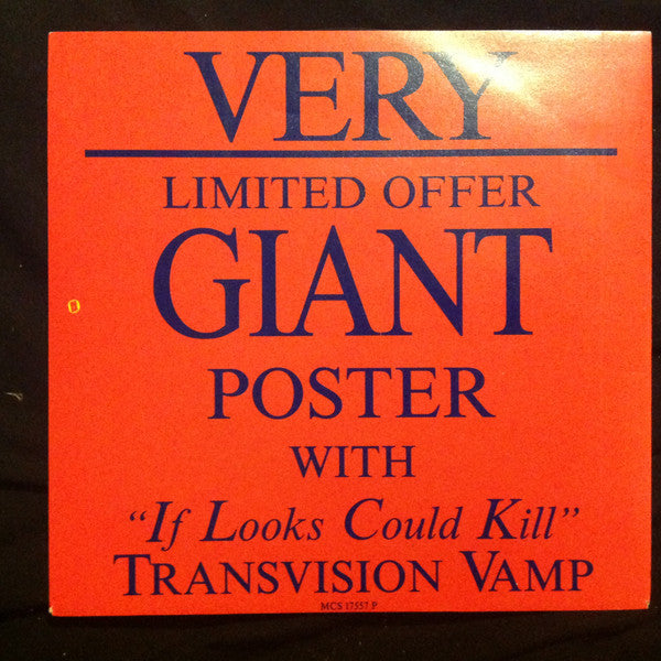 Transvision Vamp – If Looks Could Kill 7" vinyl record, image 2 of 5