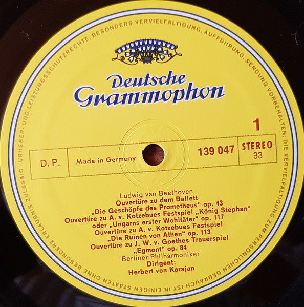 Ludwig van Beethoven, Berliner Philharmoniker, Herbert von Karajan – Sämtliche Ouvertüren · Complete Overtures (2xLP) LP vinyl record, image 7 of 8