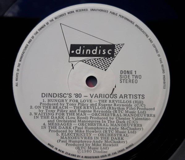 Various – Dindisc 1980 LP vinyl record, image 4 of 4