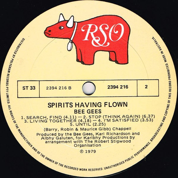 Bee Gees – Spirits Having Flown LP vinyl record, image 5 of 10