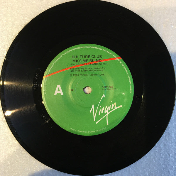 Culture Club – Miss Me Blind 7" vinyl record, image 3 of 4