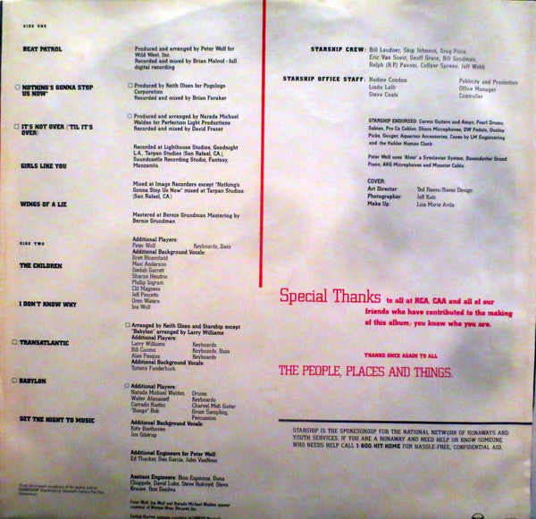 Starship – No Protection LP vinyl record, image 6 of 7