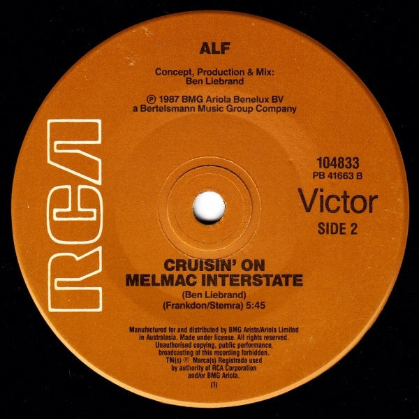 ALF – Stuck On Earth 7" vinyl record, image 4 of 4