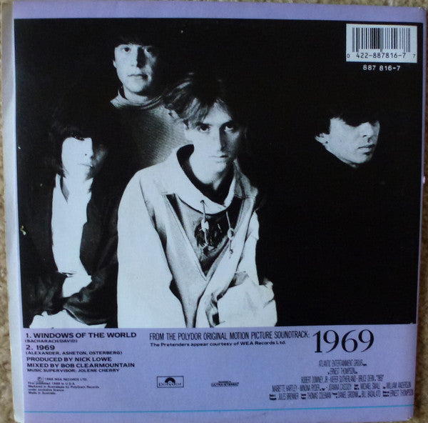The Pretenders – Windows Of The World 7" vinyl record, image 2 of 4