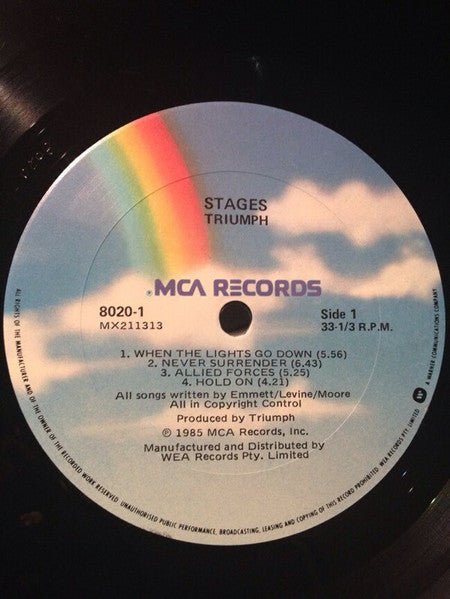 Triumph – Stages (2xLP) LP vinyl record, image 5 of 8
