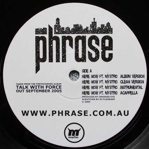 Phrase – Here Now / Talk With Force 12" vinyl record, image 1 of 2