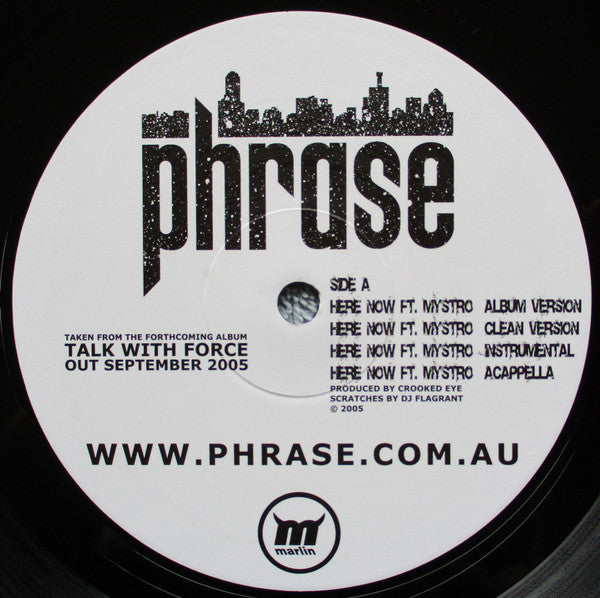 Phrase – Here Now / Talk With Force 12" vinyl record, image 1 of 2
