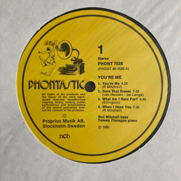 Tommy Flanagan, Red Mitchell – You're Me LP vinyl record, image 3 of 4