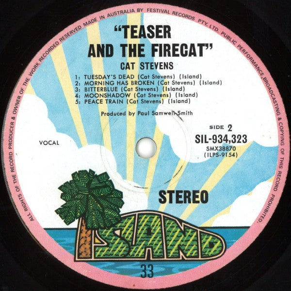 Cat Stevens – Teaser And The Firecat LP vinyl record, image 4 of 4