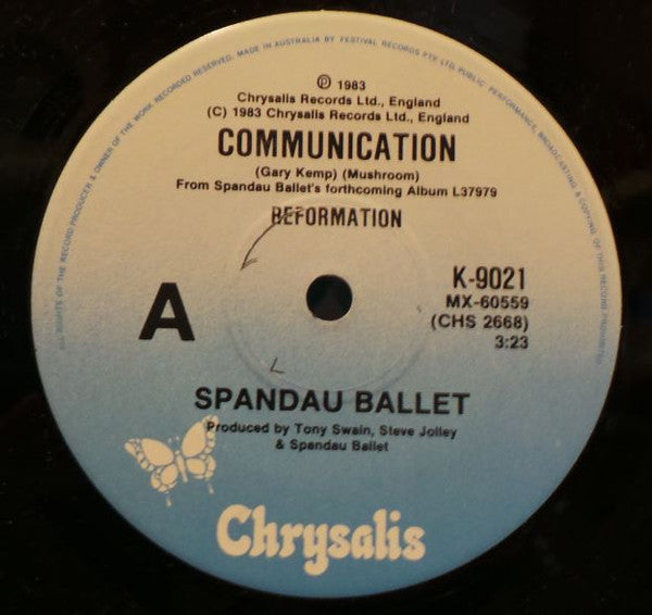 Spandau Ballet – Communication 7" vinyl record, image 1 of 2