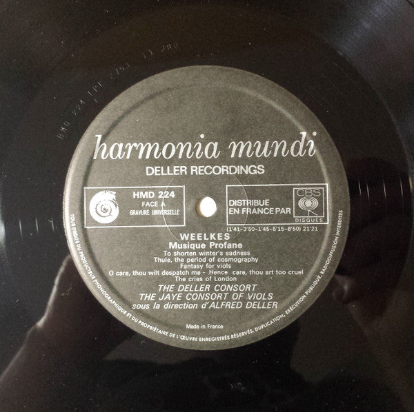 Thomas Weelkes, Deller Consort – Les Cris De Londres LP vinyl record, image 5 of 5