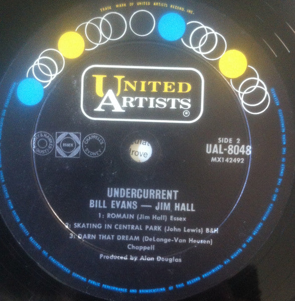 Bill Evans, Jim Hall – Undercurrent LP vinyl record, image 3 of 4