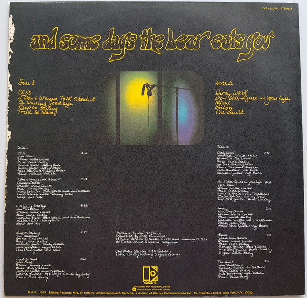 Iain Matthews – Some Days You Eat The Bear And Some Days The Bear Eats You LP vinyl record, image 2 of 4
