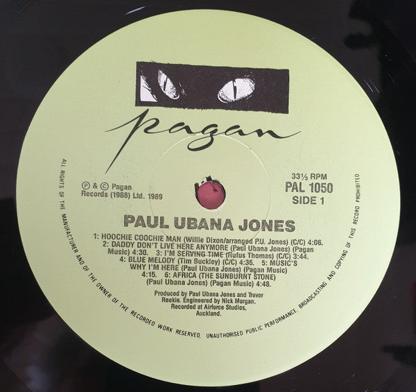 Paul Ubana Jones – Paul Ubana Jones LP vinyl record, image 3 of 6