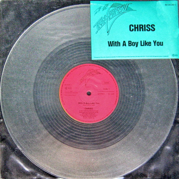 Chriss – With A Boy Like You 12" vinyl record, image 1 of 6