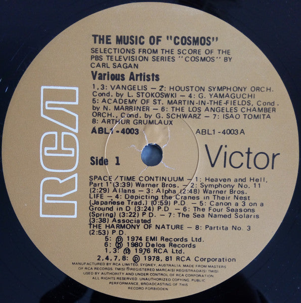 Various – The Music Of Cosmos LP vinyl record, image 4 of 5