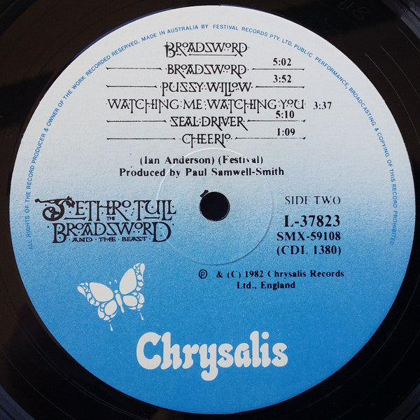 Jethro Tull – The Broadsword And The Beast LP vinyl record, image 6 of 6