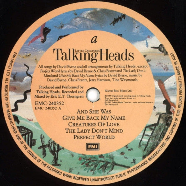 Talking Heads – Little Creatures LP vinyl record, image 3 of 6