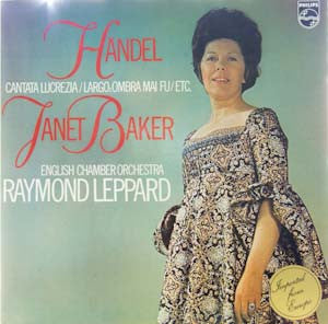 Georg Friedrich Händel, Janet Baker, English Chamber Orchestra, Raymond Leppard – Cantata Lucrezia / Largo: Ombra Mai Fu / Etc. LP vinyl record, image 1 of 6