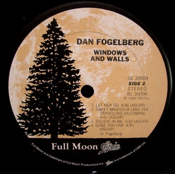 Dan Fogelberg – Windows And Walls LP vinyl record, image 5 of 10