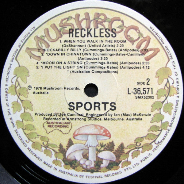 The Sports – Reckless LP vinyl record, image 4 of 6