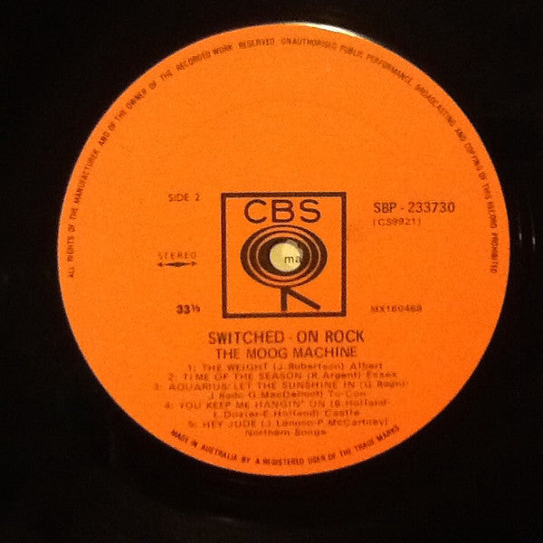 The Moog Machine – Switched-On Rock LP vinyl record, image 4 of 4