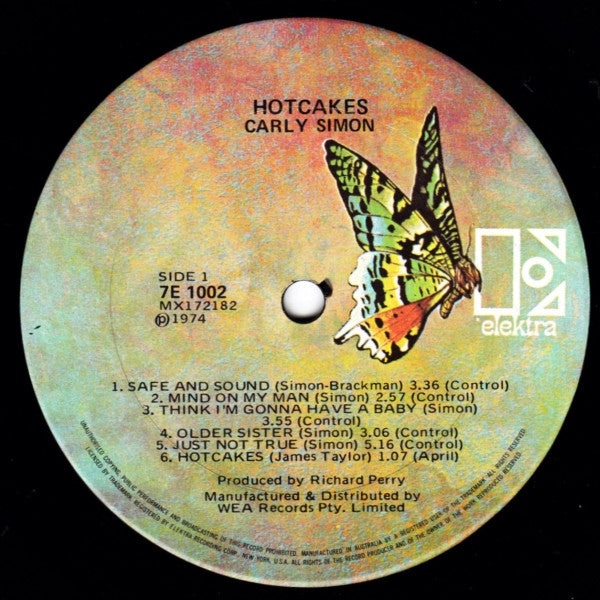 Carly Simon – Hotcakes LP vinyl record, image 5 of 8