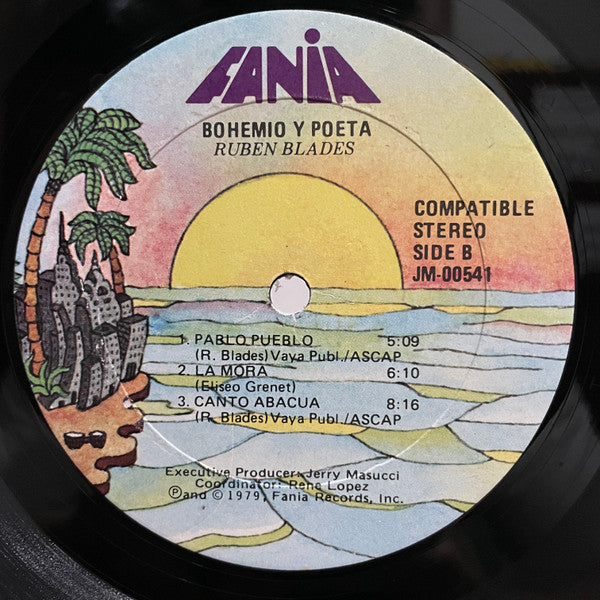 Ruben Blades – Bohemio Y Poeta LP vinyl record, image 4 of 4