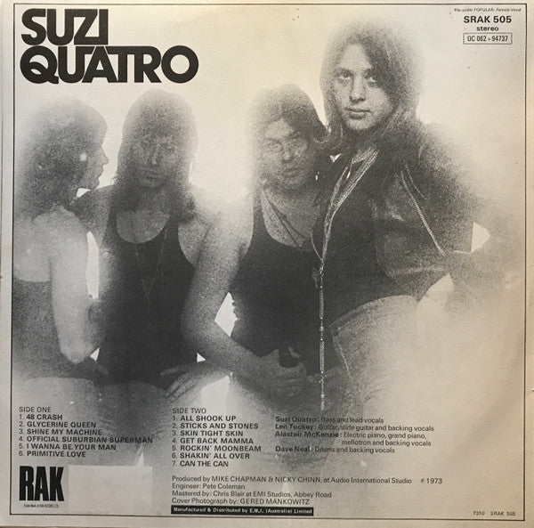 Suzi Quatro – Can The Can LP vinyl record, image 2 of 4