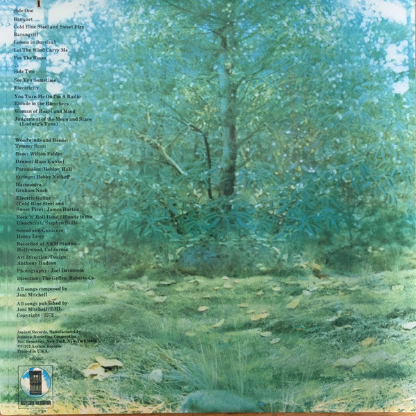 Joni Mitchell – For The Roses LP vinyl record, image 2 of 4