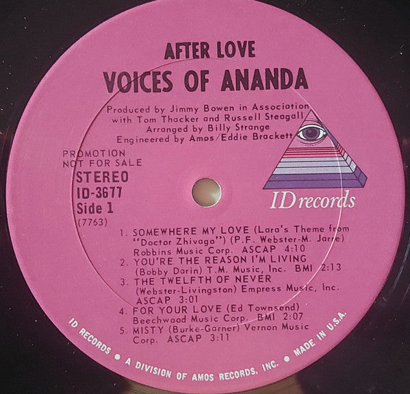 Voices Of Ananda – After Love LP vinyl record, image 5 of 10