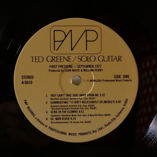 Ted Green – Solo Guitar LP vinyl record, image 3 of 4