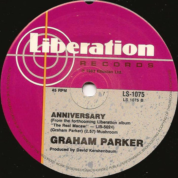 Graham Parker – Life Gets Better 7" vinyl record, image 4 of 4