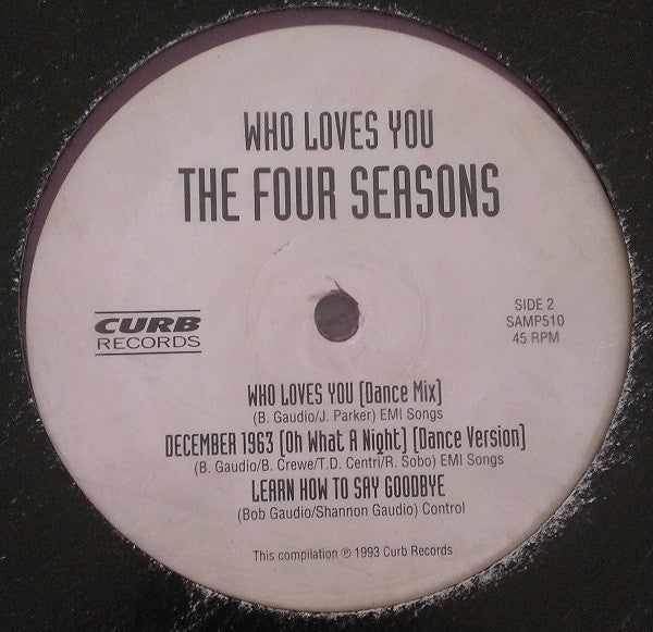 The Four Seasons – Who Loves You 12" vinyl record, image 2 of 2