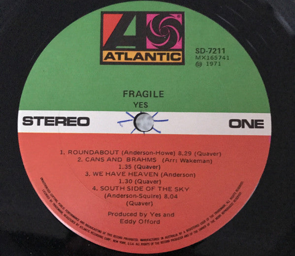 Yes – Fragile LP vinyl record, image 5 of 10